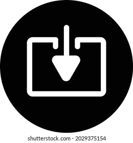 Download Vector Glyph Inverted Icon Design
