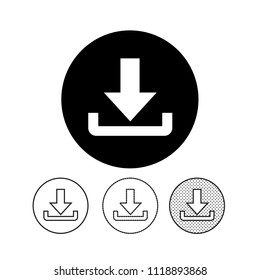 Download vector icon
