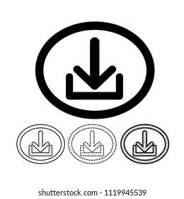 Download vector icon