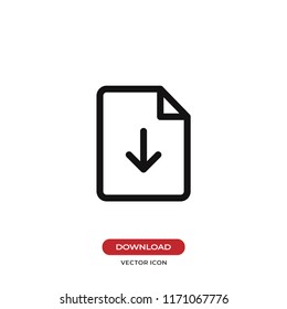 Download vector icon