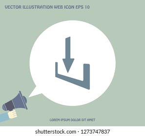 Download - vector icon 