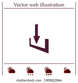 Download - vector icon 