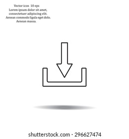 Download - vector icon 