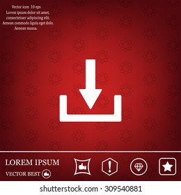 Download - vector icon 