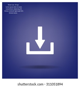 Download - vector icon 