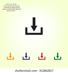 Download - vector icon 