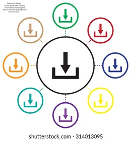 Download - vector icon 