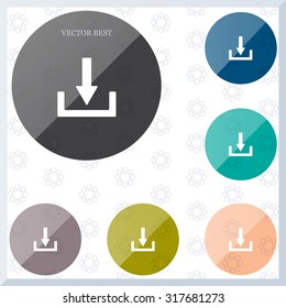 Download - vector icon 