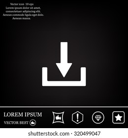 Download - vector icon 