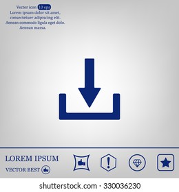 Download - vector icon 