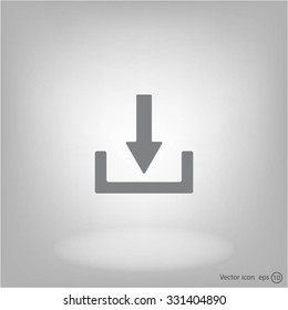 Download - vector icon 