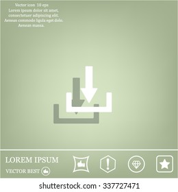 Download - vector icon 
