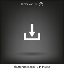 Download - vector icon 
