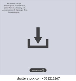 Download - vector icon 