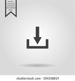 Download - vector icon 