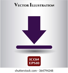 Icono de vector de descarga