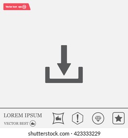Download - vector icon 
