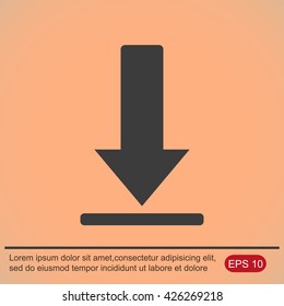 Download vector icon
