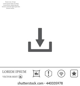 Download - vector icon 