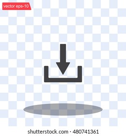 Download - vector icon 