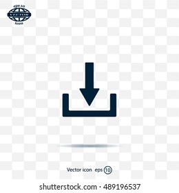 Download - vector icon 