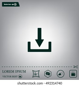 Download - vector icon 