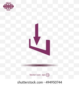Download - vector icon 