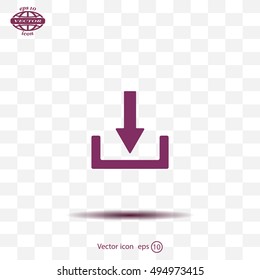 Download - vector icon 