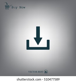 Download - vector icon 