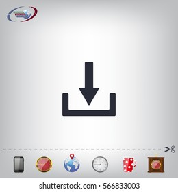 Download - vector icon 