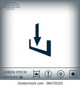 Download - vector icon 
