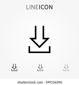 Download vector icon.
