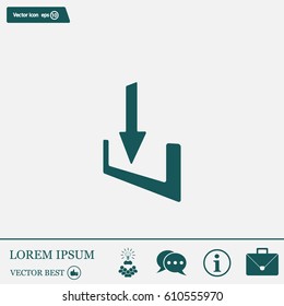 Download - vector icon 