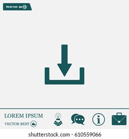 Download - vector icon 