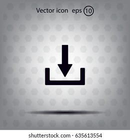 Download - vector icon 