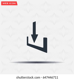 Download - vector icon 