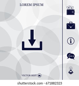 Download - vector icon 