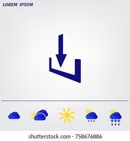 Download - vector icon 