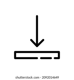 download vector icon, button, arrow, downloading symbol. Modern,simple flat vector illustration for web site or mobile app