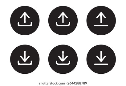 Download vector icon. Download button Collection. simple download icon isolated on white background.vector eps 10