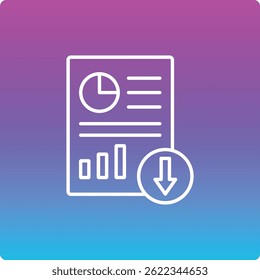 Icono de Vector de Descarga. Se puede utilizar para aplicaciones de impresión, móviles y de Web.