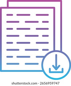 Icono de Vector de Descarga. Se puede utilizar para aplicaciones de impresión, móviles y de Web.