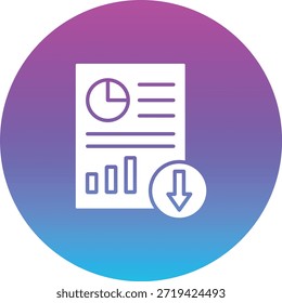 Icono de Vector de Descarga. Se puede utilizar para aplicaciones de impresión, móviles y de Web.