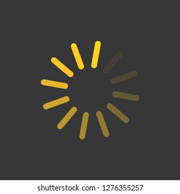 download vector icon, circle flat design internet button, web and mobile app illustration