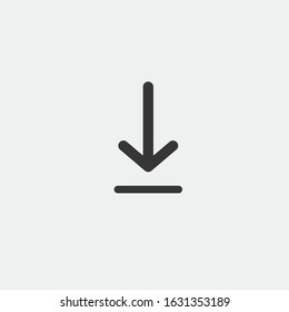 Download vector icon down arrow