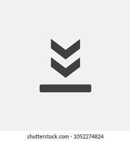 download vector icon. download flat icon