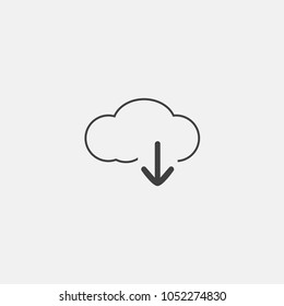 download vector icon. download flat icon