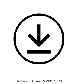 Download vector icon, flat design install symbol