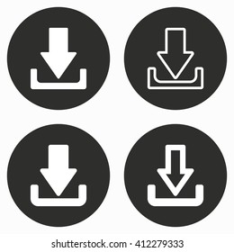 Download    vector icon. Illustration isolated for graphic and web design.