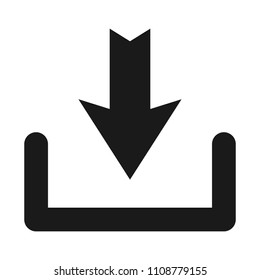 Download vector icon, install symbol. Modern